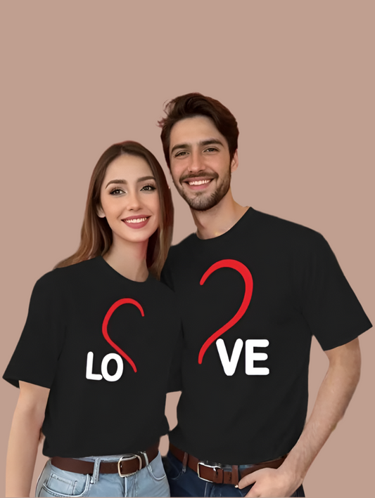 Paar-T-Shirt „Love“ – Partnerlook Shirt für Valentinstag, Geburtstag & besondere Anlässe
